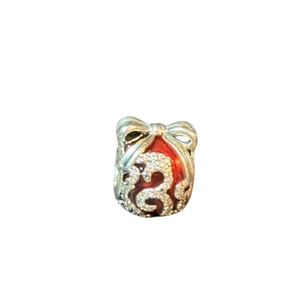 Pandora Christmas Ornament Black Friday 2017 Enamel CZ SS .925 Charm 796259EN09 - Picture 4 of 5